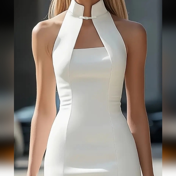 Chic White Dress - Picture 3 of 8